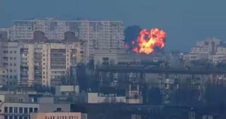 On Sunday Russia launched an aerial assault on Ukraine's capital Kyiv and the western region of Lviv. 