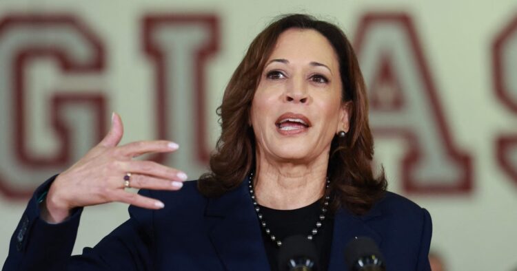 US Vice President Kamala Harris was seen smiling and clapping as a man started singing in Spanish outside a community centre in Puerto Rico, only to be told later that he was actually protesting against her.