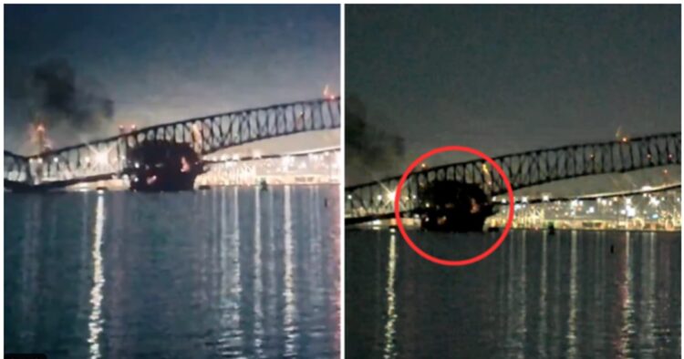 A key bridge in Baltimore in the United States collapsed after being hit by a container truck in the early hours of Tuesday.