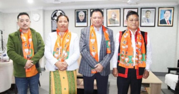 Amid preparations for the upcoming Assembly elections in Arunachal Pradesh, prominent Congress legislature party leader Lombo Tayeng made a significant political move by joining the ruling Bharatiya Janata Party-BJP on Monday.