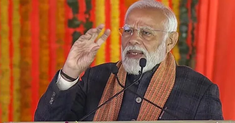 Addressing a public rally in Srinagar’s Bakshi stadium on Thursday, PM Modi hit out at the opposition, including the Congress, claiming that some families were misguiding not only the people of Jammu & Kashmir but the entire nation over the now-abrogated Article 370.