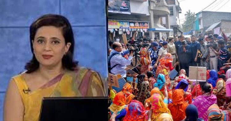 A journalist turned politician Sagarika Ghose took to X on Thursday to downplay the events in Sandeshkhali village in North Parganas district of West Bengal as a ‘local land dispute’.