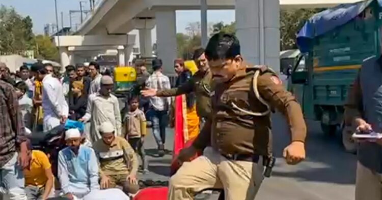 Delhi Police Clarifies: No Mob Attack on Officer Involved in Controversial Namaz Incident