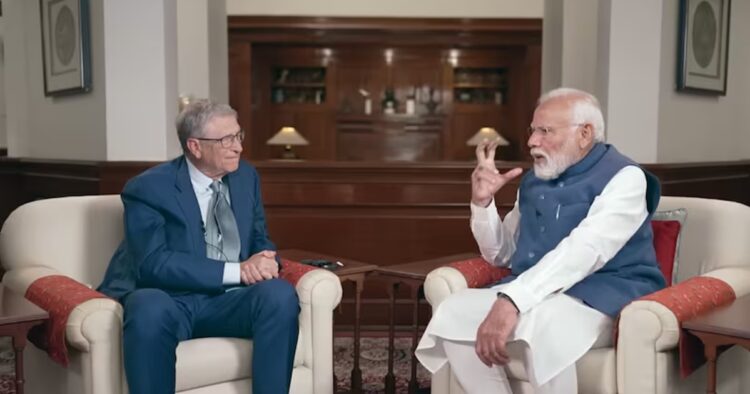 PM Modi and Bill Gates: Empowering Women, Vaccines, Drones, and AI in India's Development