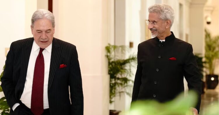 Winston Peters and S. Jaishankar