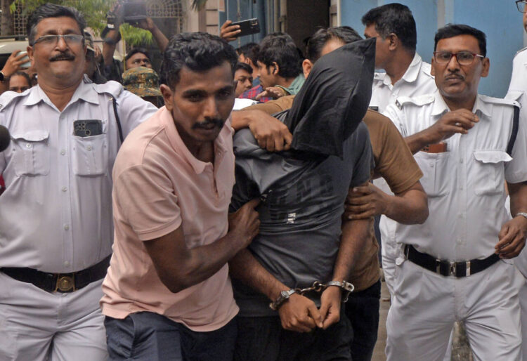 Kolkata, Apr 12 : NIA produces arrested accused in the Rameshwaram Cafe blast case at City Session Court, in Kolkata on Friday.