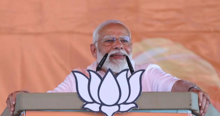 Virtually equating the Congress with the Muslim League, Prime Minister Narendra Modi on Saturday said the grand old party’s election manifesto reflects the same thought as that of the Muslim League at the time of the freedom movement.