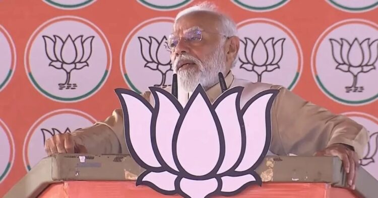 On the occasion of Navratri, Prime Minister Narendra Modi launched an attack on the Congress asserting that the party had promised to destroy Shakti during his public rally in Pilibhit.