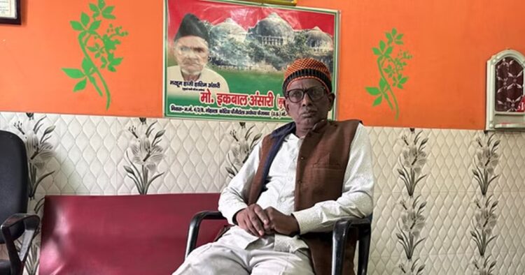 Ayodhya resident Mohammed Iqbal Ansari, who was a key litigant in the Babri mosque-Ram Janmabhoomi legal dispute from the Muslim side.