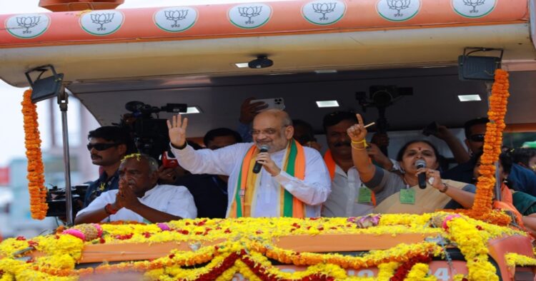 On Saturday Union Home Minister Amit Shah held a mega roadshow in Tamil Nadu's Kanniyakumari in support of BJP candidate from Kanyakumari Lok Sabha seat and former Union Minister Pon Radhakrishnan.