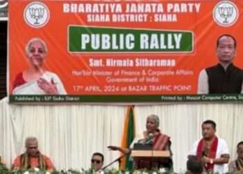 Union Finance Minister Nirmala Sitharaman, during her one-day visit to the Northeastern State, asserted on the transformative impact of the BJP-led Government’s fiscal policies on Mizoram’s development. Campaigning for BJP candidate Vanlalhmuaka, Sitharaman highlighted the substantial increase in tax devolution and grants-in-aid to strengthen Mizoram’s economy.