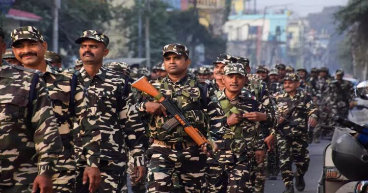 35 companies of the Central Armed Police Forces (CAPF) have been deployed at many places for night patrolling as the state votes in the first phase of Lok Sabha elections starts today, West Tripura Election Officer Vishal Kumar said.