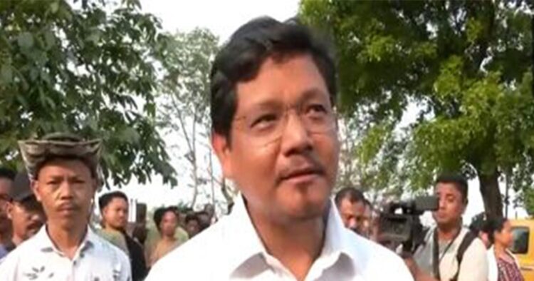 Meghalaya Chief Minister Conrad Sangma reached a polling station in Tura, West Garo Hills, on Friday to cast his vote. A long queue of people was also seen waiting outside the Tura polling station in West Garo Hills to cast their votes.