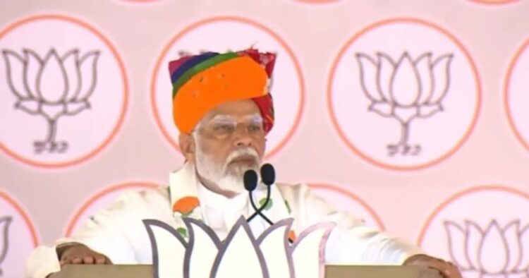 On Tuesday Prime Minister Narendra Modi launched an attack on the Congress party during his election rally in Tonk-Sawai Madhopur, Rajasthan.