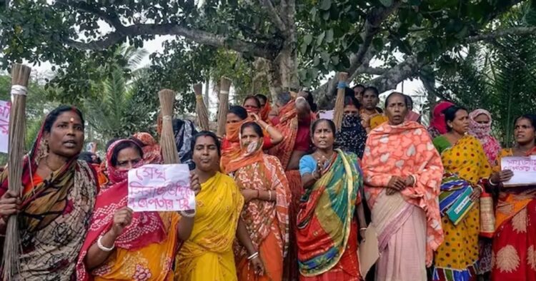 The coverage in Sandeshkhali, which observed turmoil over allegations of sexual harassment and land grab by TMC leaders, has now shifted to West Bengal’s Santipur where women have accused a TMC worker of molesting them in the area.