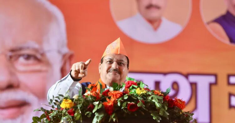 On Tuesday, highlighting the achievements of the Bhartiya Janata party under PM Modi's rule, BJP national President JP Nadda said that it is the hard work of the past generations, which has led the BJP on the path of grand victory.