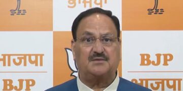 On Monday the BJP national president JP Nadda said that the BJP will register thumping wins in the more than 35 constituencies in the state as the people were fed with the 'anarchy' in the state under the ruling Trinamool Congress.
