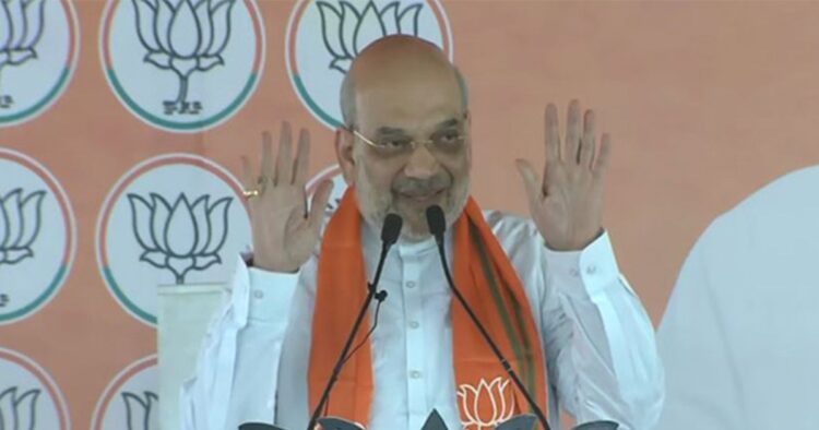 Exuding confidence about the party's performance in the first two phases of the Lok Sabha elections held so far, Union Home Minister Amit Shah said that BJP has already scored a century, while the Congress and Samajwadi Party haven't even opened their accounts yet.