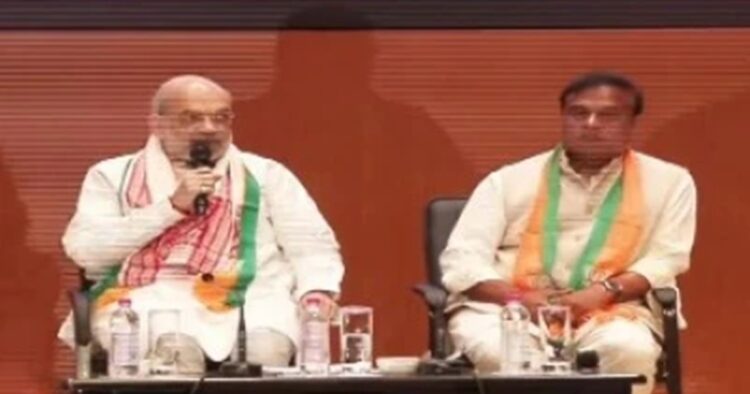 Union Home Minister Amit Shah, addressing the press conference at AB Vajpayee Bhawan in Guwahati, Assam, revealed the BJP’s internal assessment after two phases of voting, indicating that the Saffron Party and its allies have surpassed 100 seats.