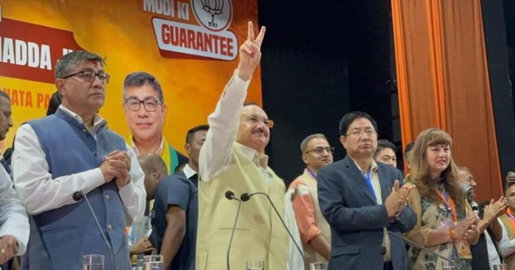 Nadda mentioned about PM Modi’s focus on improving connectivity in the Northeast through the HIRA project. HIRA stands for: H – Highway, I – Internet, R – Railway, A – Airport.