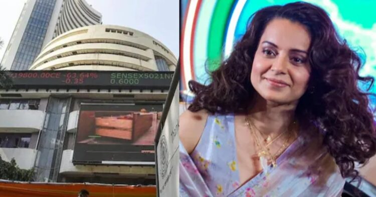 Bombay Stock Exchange Hits Rs 400 Lakh Crore Market Cap, Kangana Ranaut Responds