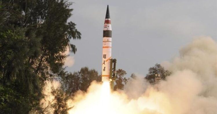 Bharat Conducts Successful Test of Upgraded Medium-Range Ballistic Missile