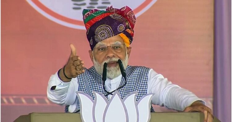 PM Modi Warns: Congress Threatens Nation with Arson if BJP Triumphs in Rajasthan