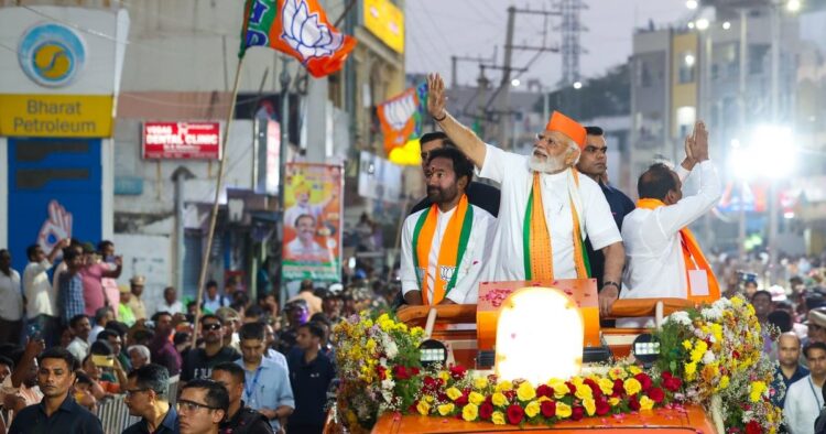 PM Modi's Vibrant Roadshow Energizes Assam's Guwahati Ahead of Lok Sabha Elections