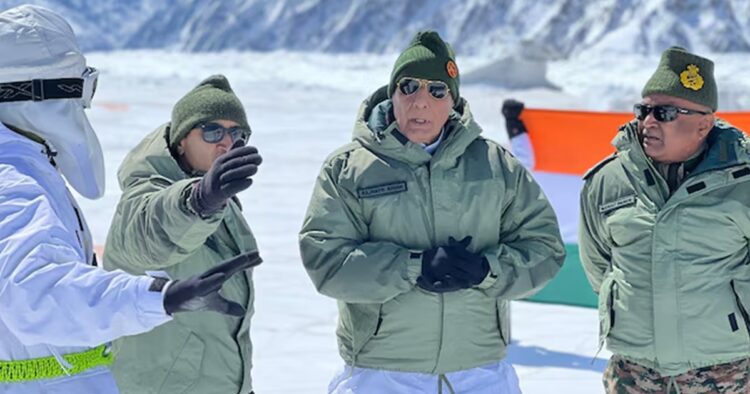 Defence Minister Rajnath Singh Commends Indian Army Troops at Siachen: 'It Embodies the Spirit of Valor and Courage'