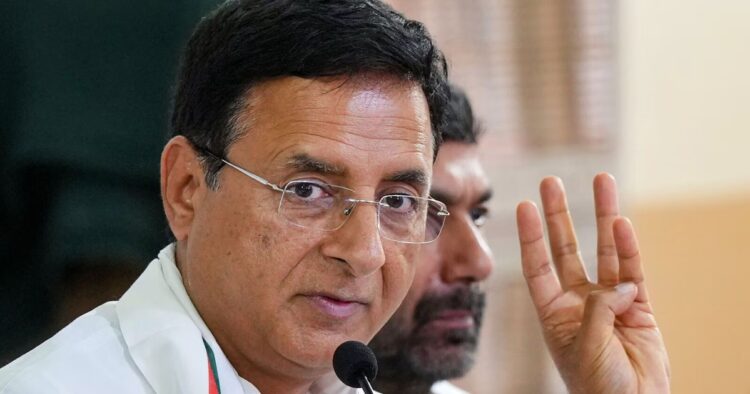 Election Commission Issues Show-Cause Notice to Congress Leader Randeep Surjewala for 'Undignified, Vulgar' Remarks Against Hema Malini