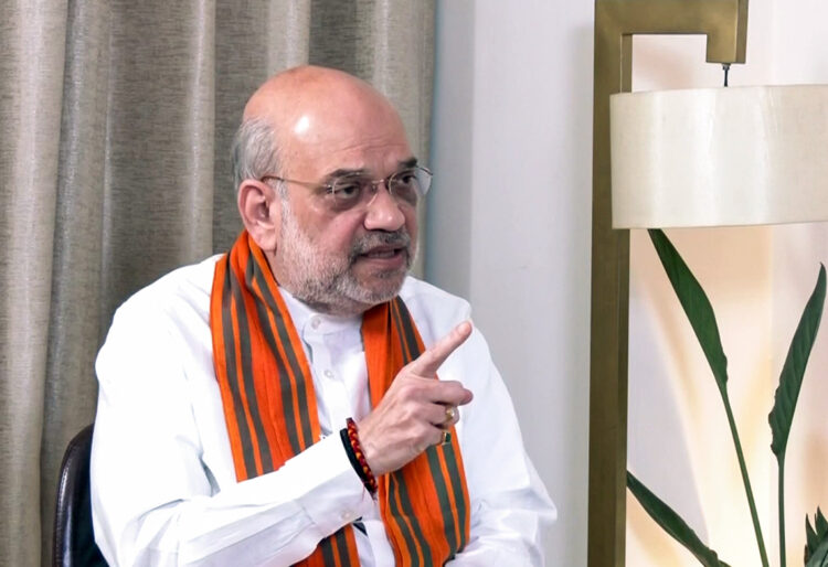 New Delhi, May 15 : Union Home Minister Amit Shah speaks during an interview with Asian News International (ANI) Editor-in-Chief Smita Prakash, in New Delhi on Wednesday.