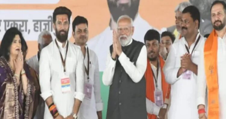 PM Modi Endorses Chirag Paswan in Hajipur Rally: 'Vote for Chirag, Direct to Modi'