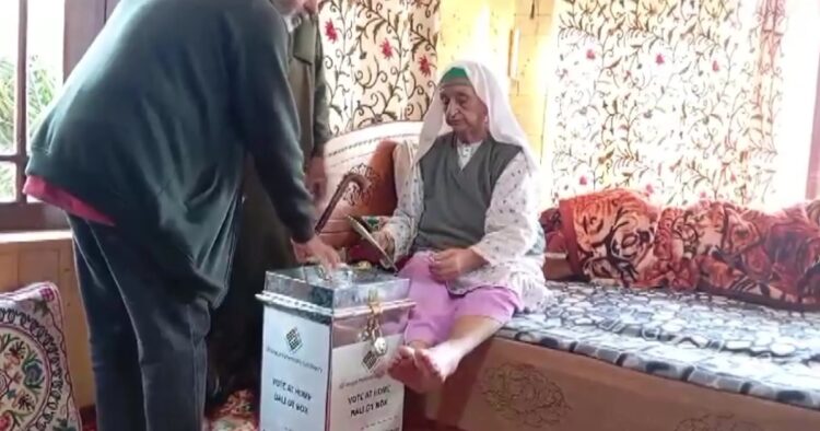 The home voting starts today in 3 assembly segments of Budgam district, Jammu & Kashmir as the 2-Srinagar Parliamentary Constituency is set to go for polls on May 13 during the fourth phase of Lok Sabha Elections-2024.