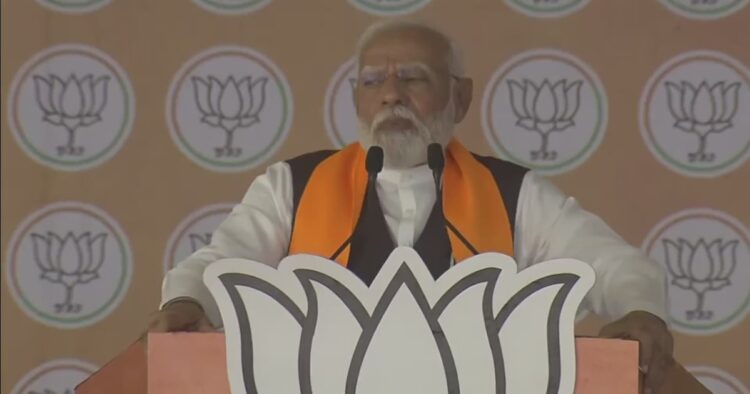 While addressing a rally in Gujarat PM Modi said, ‘It is very special to be amongst the sisters and brothers of Banaskantha, the region has significantly transformed under the BJP and is strongly supporting our party’.