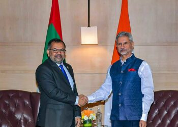 Maldivian Minister of Foreign Affairs Moosa Zameer said 76 Bharatiya military personnel were replaced by civilian personnel sent by Hindustan Aeronautics Limited, which manufactured the helicopter donated by the Bharatiya government.