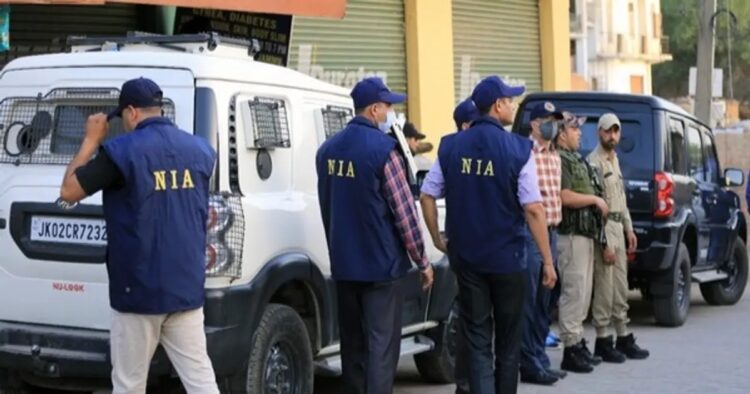 National Investigation Agency conducted raids at six different locations across Jammu province of Jammu and Kashmir (JK) in connection with the Pakistan –backed conspiracy to spread terror in the region.