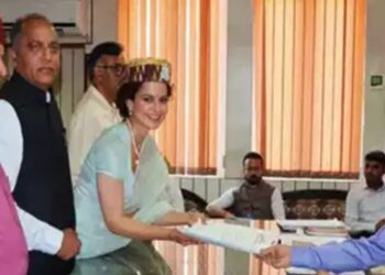 BJP candidate from Mandi Lok Sabha seat, Kangana Ranaut, credited the people of Mandi for her electoral debut as she filed her nominations for the Lok Sabha seat. She was accompanied by her mother and sister.