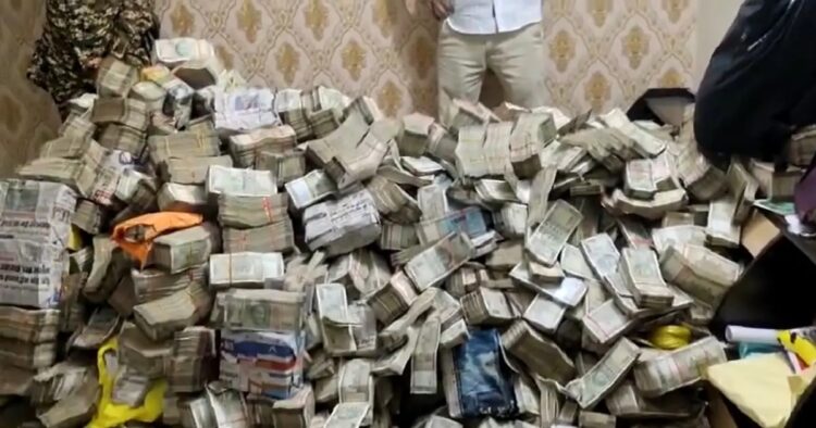 The Enforcement Directorate (ED) has conducted raids at multiple locations in Ranchi on Monday morning, uncovering over Rs 20 crore from the residence of a household help employed by Sanjiv Lal, the Personal Secretary to Jharkhand Rural Development Minister Alamgir Alam. The counting of the recovered cash is still in process.