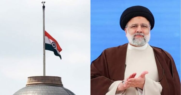 Iran President Ebrahim Raisi's death: Indian flag flies at half-mast at Rashtrapati Bhavan | Watch