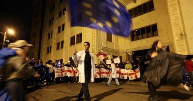 EU Calls on Georgia to Revoke Controversial 'Foreign Agent' Bill