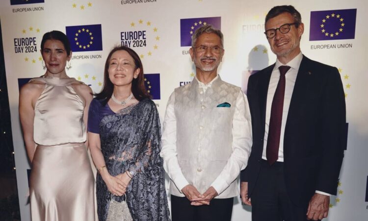 Addressing at the Europe Day Celebrations in New Delhi on May 9, EAM Dr. S. Jaishankar extended felicitations to the EU's Ambassador to India, Herve Delphin