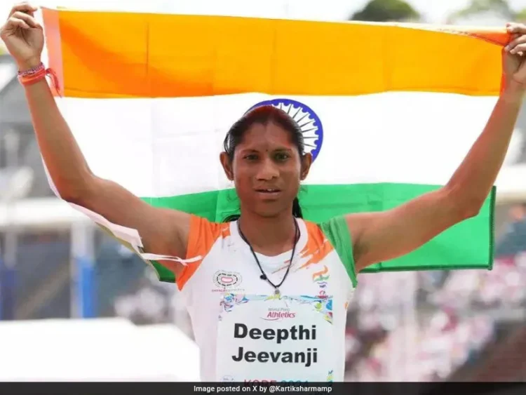 A great achievement for the daughter of daily wage workers from Kalleda in Warangal as Deepthi Jeevanji, accomplished an outstanding feat in the World Para Athletics Championships in Kobe, Japan.