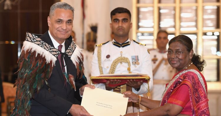 Seven Nations' Envoys Present Credentials to President Droupadi Murmu at Rashtrapati Bhavan