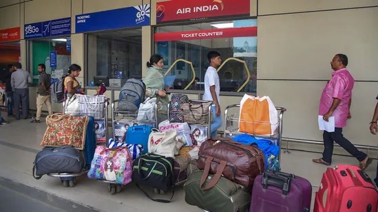 Air India Express passengers faced challenges as the airline cancelled numerous flights on Wednesday and Thursday due to a strike by its cabin crew. (PTI Image)