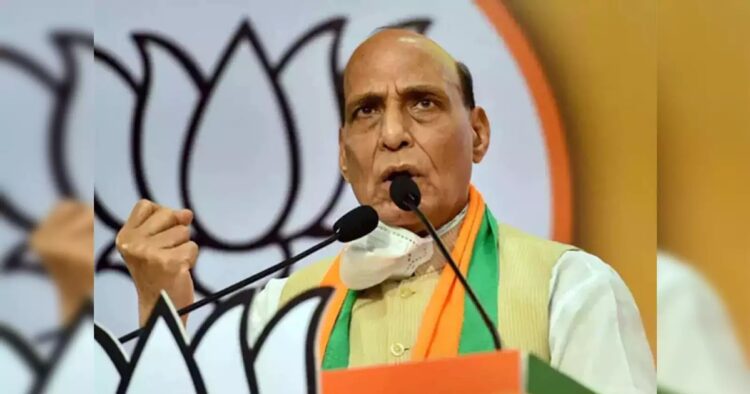 Rajnath Singh Affirms PM Modi's Role in Elevating Bharat, Echoes Call to 'Abolish Congress' in UP Address