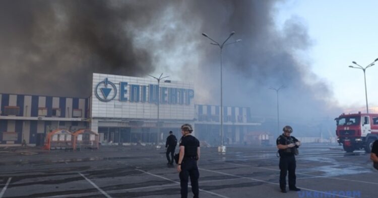 Two dead, 33 injured in Russian strike on hardware superstore in Kharkiv