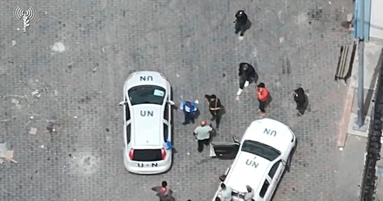 Israel Releases Drone Footage Alleging Armed Individuals at UN Compound in Gaza
