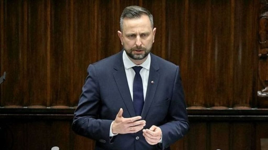 Polish Minister of Defence Wladyslaw Kosiniak-Kamysz speaks at Parliament in Warsaw (Reuters)