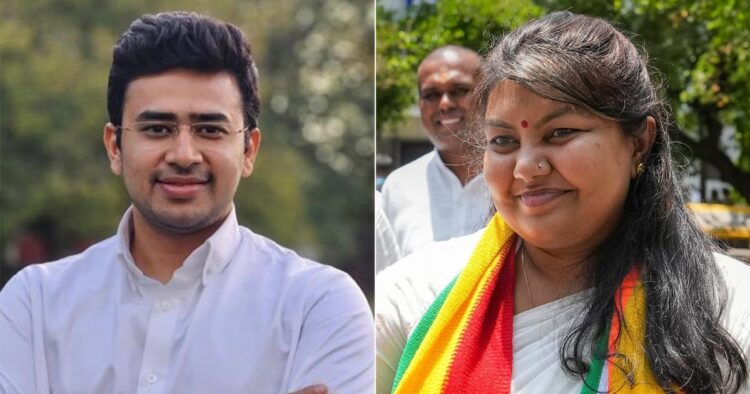 Lok Sabha Elections 2024: BJP's Tejasvi Surya is leading in Bangalore, Karnataka by 2,65,649 Votes Against Sowmya Reddy