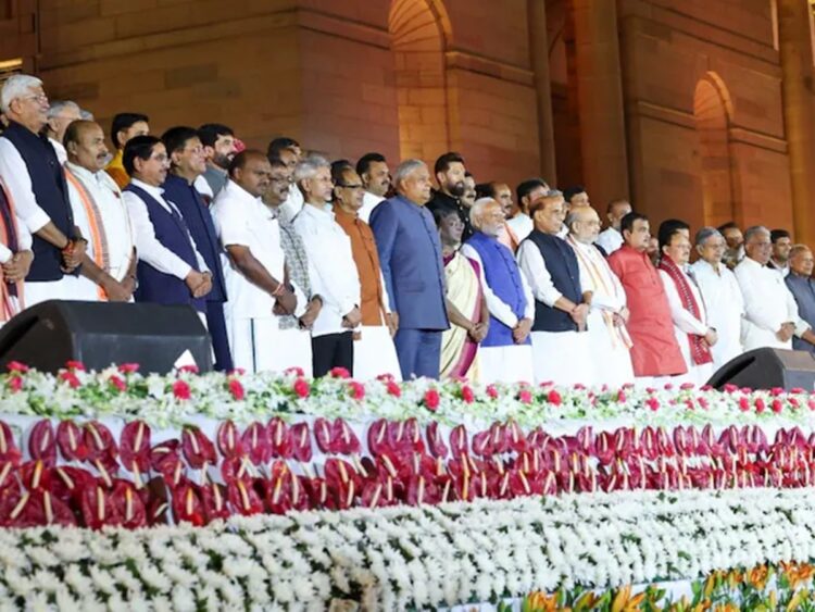 The President of India Droupadi Murmu appointed Narendra Modi as the Prime Minister of India at the swearing-in ceremony that took place on June 9 with 30 cabinet ministers, 36 MoS, 5 MoS (independent charge) from the BJP and its allies joining the party-led National Democratic Alliance (NDA) government.